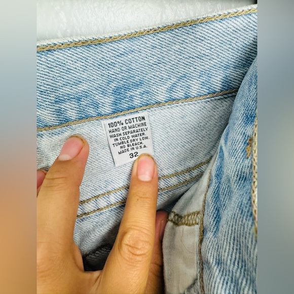 Vintage Extra Value Solo Semore Light Wash Blue Jeans Size 32 - Picture 10 of 10